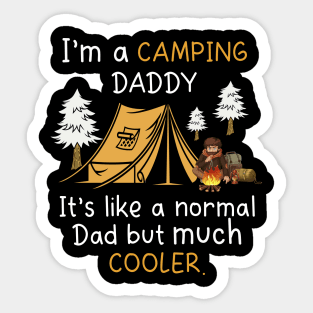 Camping Daddy Sticker